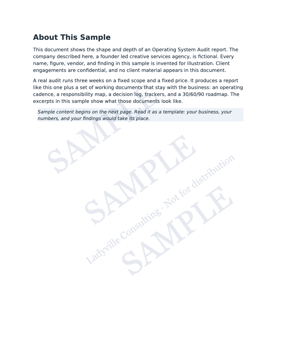 Sample Operating System Audit page 2